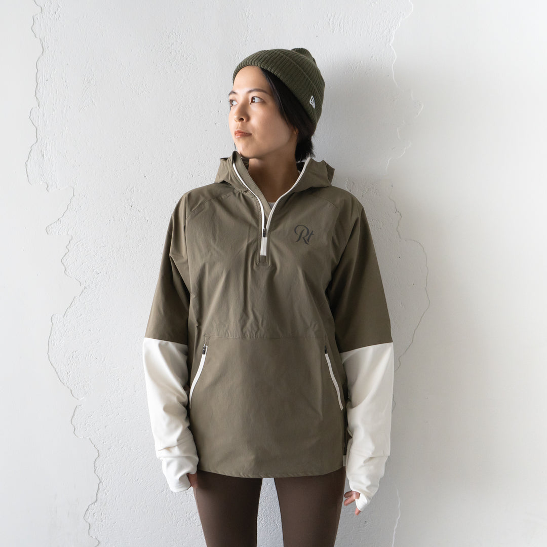 THE RUNNING JACKET by Runtrip Pull Over Limited Model (Khaki