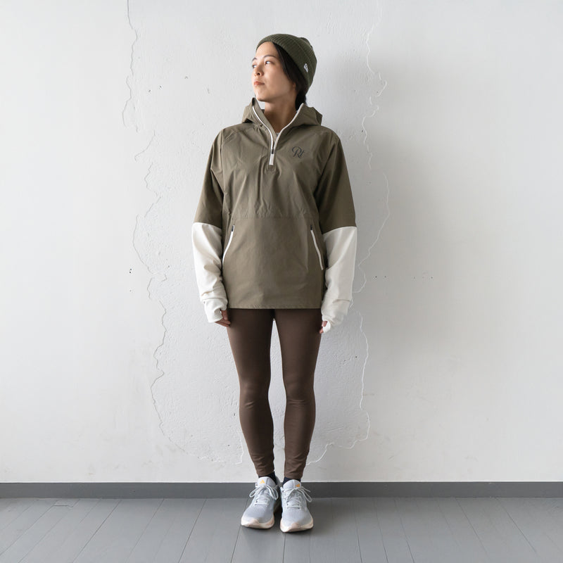 THE RUNNING JACKET by Runtrip Pull Over Limited Model (Khaki)