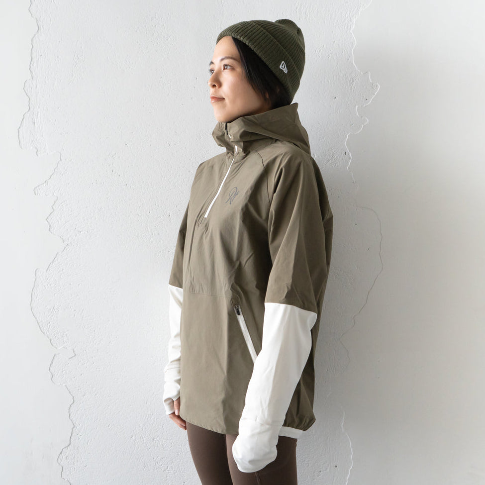 THE RUNNING JACKET by Runtrip Pull Over Limited Model (Khaki)