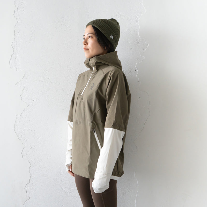 THE RUNNING JACKET by Runtrip Pull Over Limited Model (Khaki)