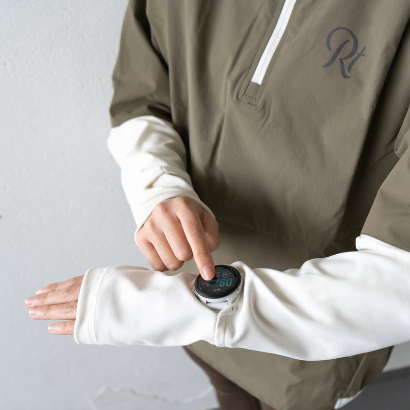 THE RUNNING JACKET by Runtrip Pull Over Limited Model (Khaki)