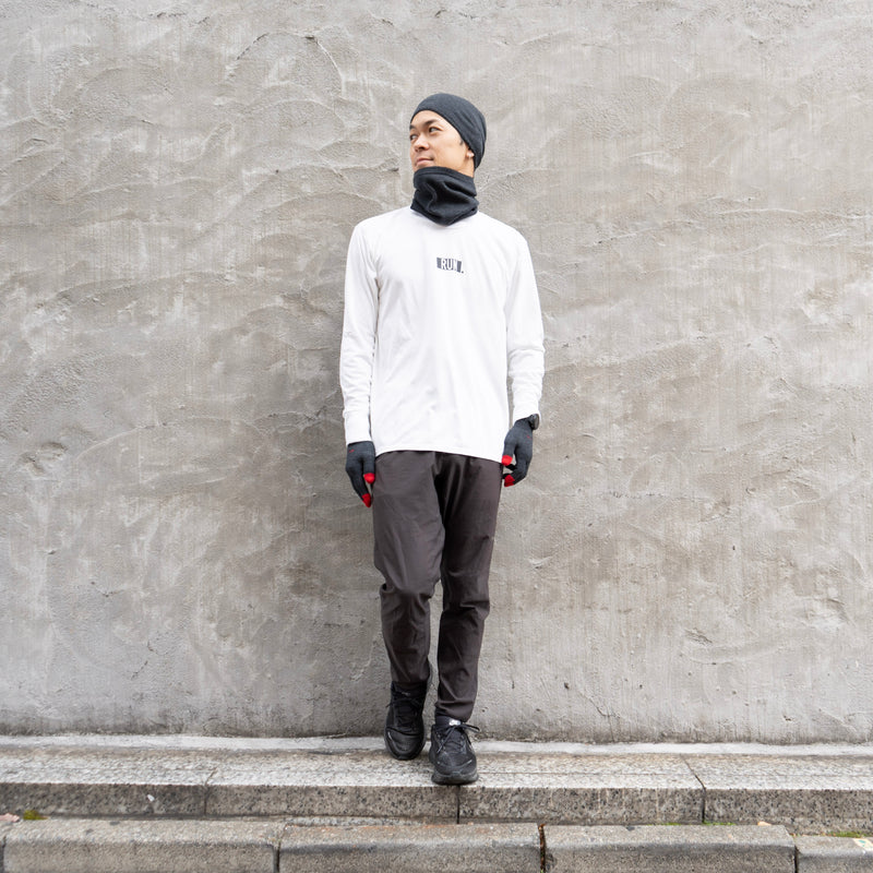 R×L｜メリノグローブ ミッドG / Runtripコラボ限定カラー (Charcoal × Red)