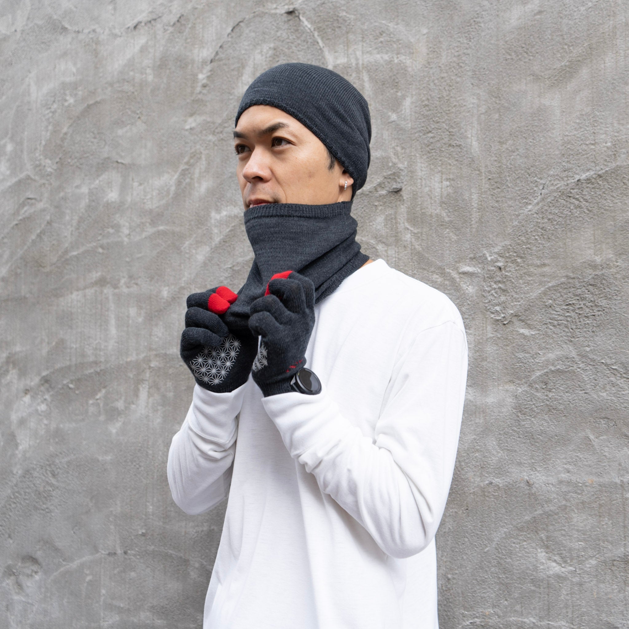 R×L｜メリノウールネックウォーマー (Charcoal)