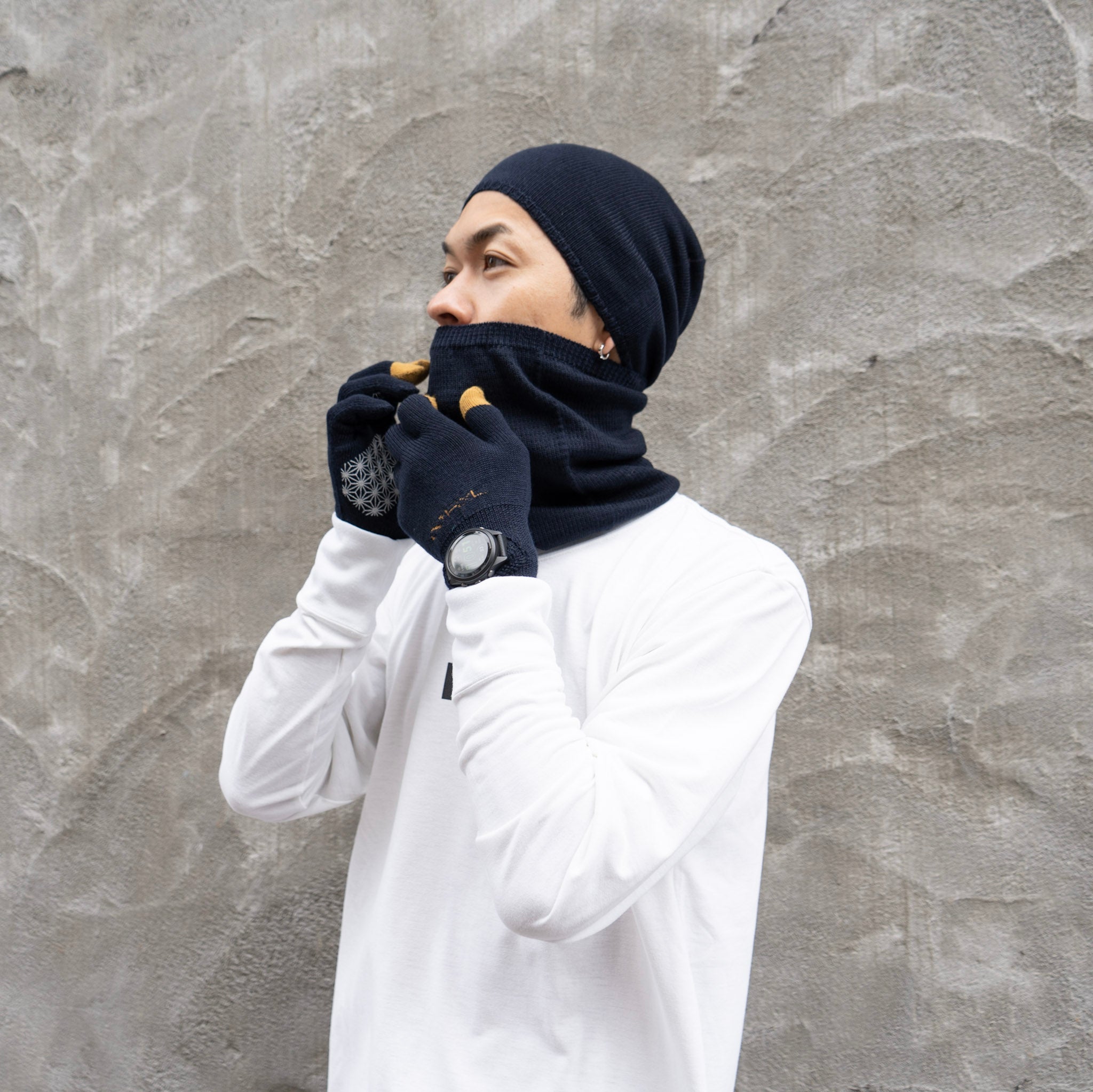 R×L｜メリノウールネックウォーマー / Runtripコラボ限定カラー (Navy)