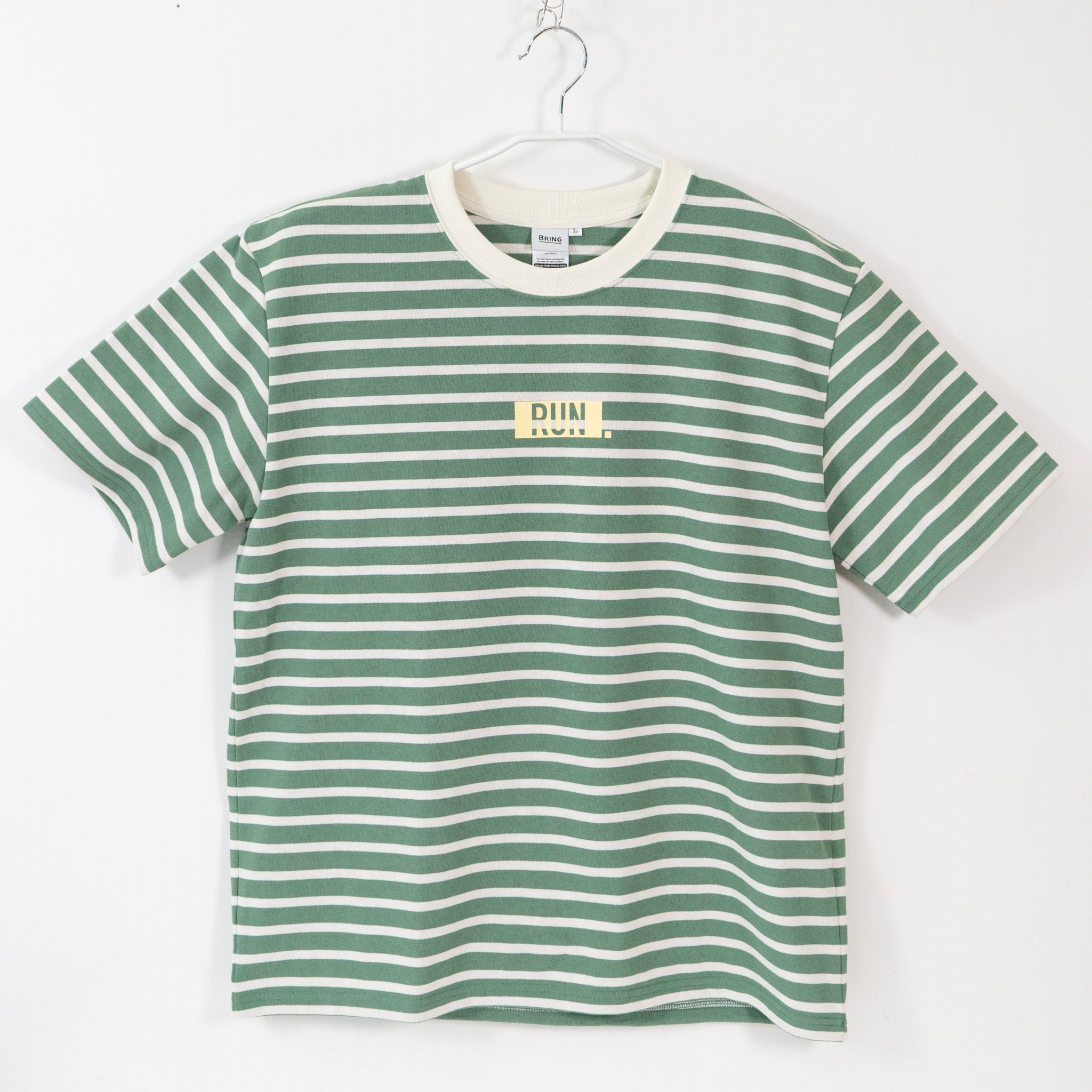 【展示サンプル】EAT DRINK SLEEP RUN / “STREET” RUN. HEAVY WEIGHT Border Tee