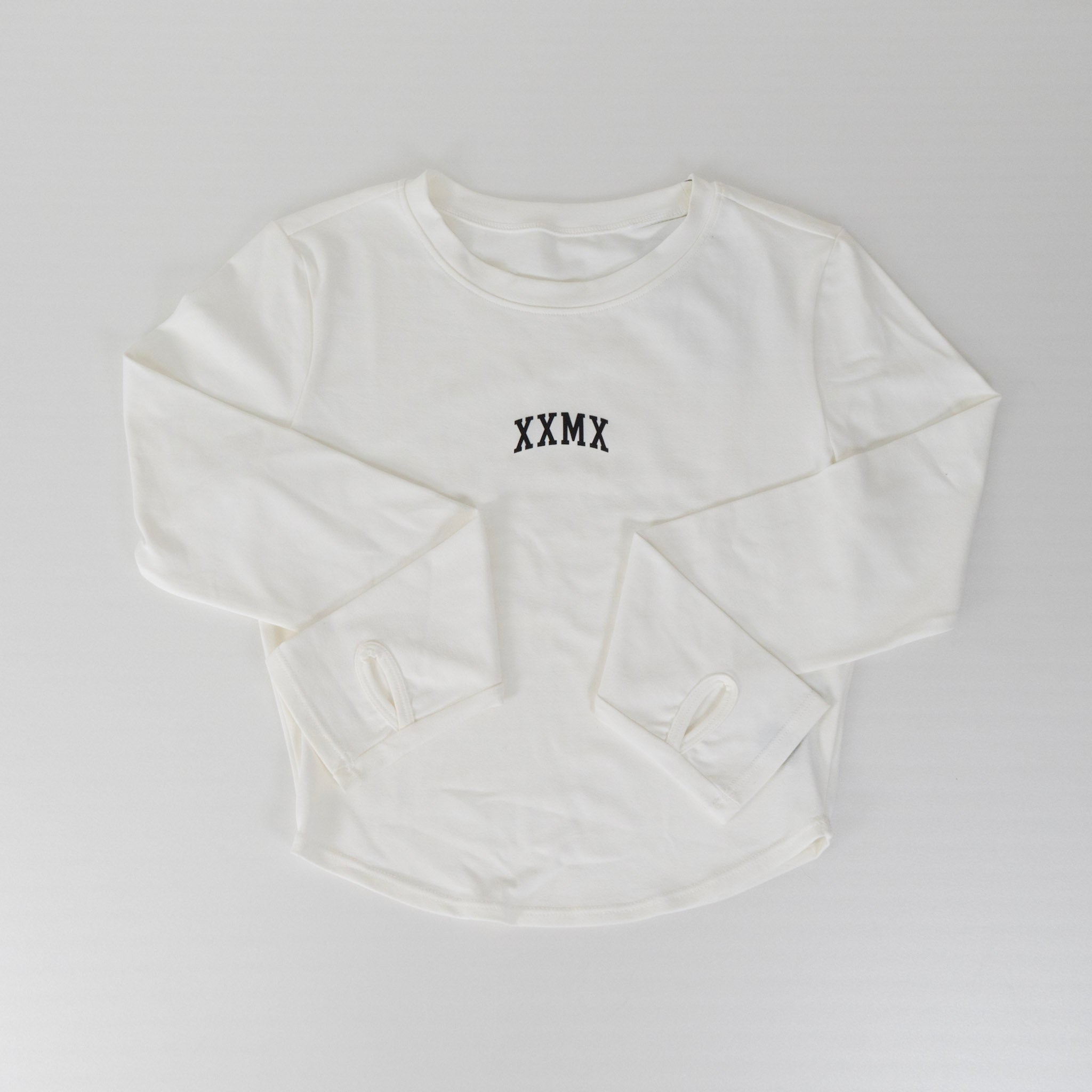 XEXYMIX コットンライク指穴付き Long-Sleeve Tee