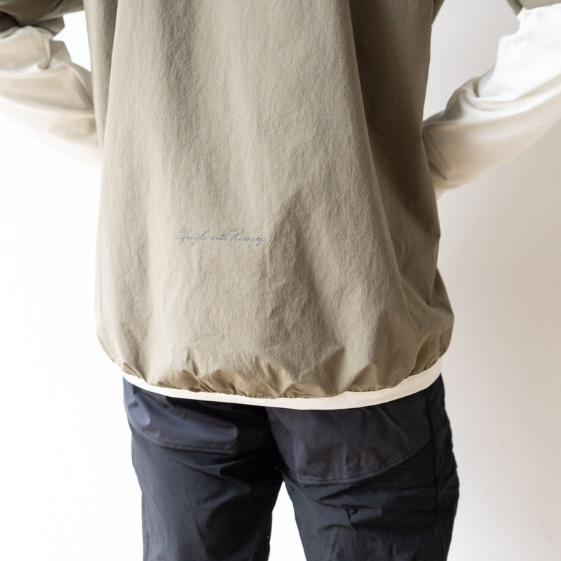THE RUNNING JACKET by Runtrip Pull Over Limited Model (Khaki)