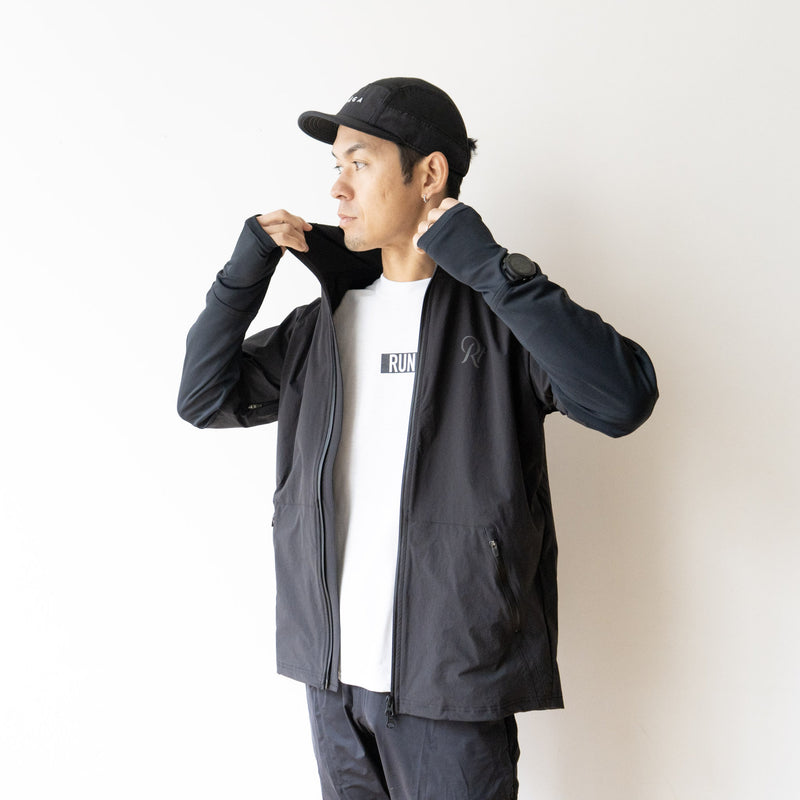 THE RUNNING JACKET by Runtrip Full Zip (Black)