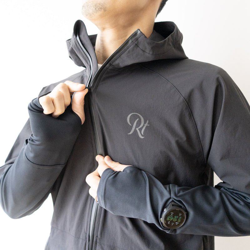 THE RUNNING JACKET by Runtrip Full Zip (Black)