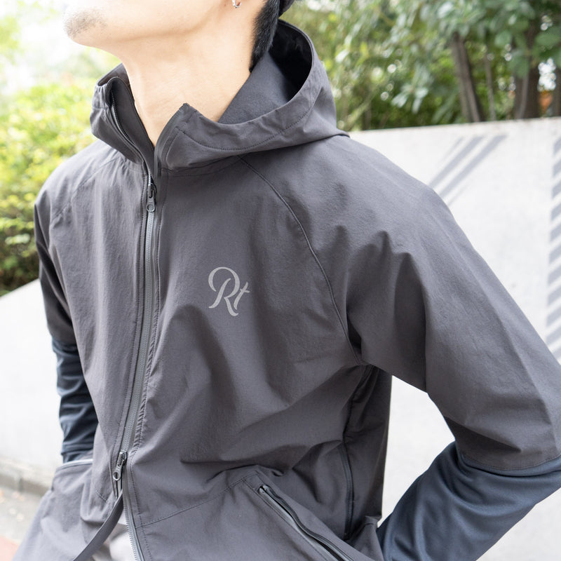 THE RUNNING JACKET by Runtrip Full Zip (Black)