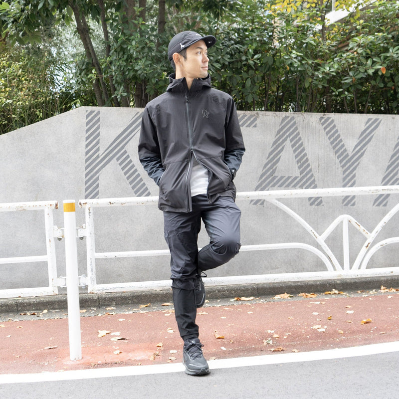 THE RUNNING JACKET by Runtrip Full Zip (Black)