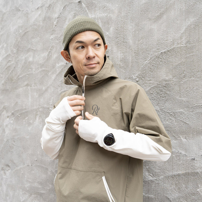 THE RUNNING JACKET by Runtrip Pull Over Limited Model (Khaki)