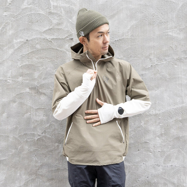 THE RUNNING JACKET by Runtrip Pull Over Limited Model (Khaki)