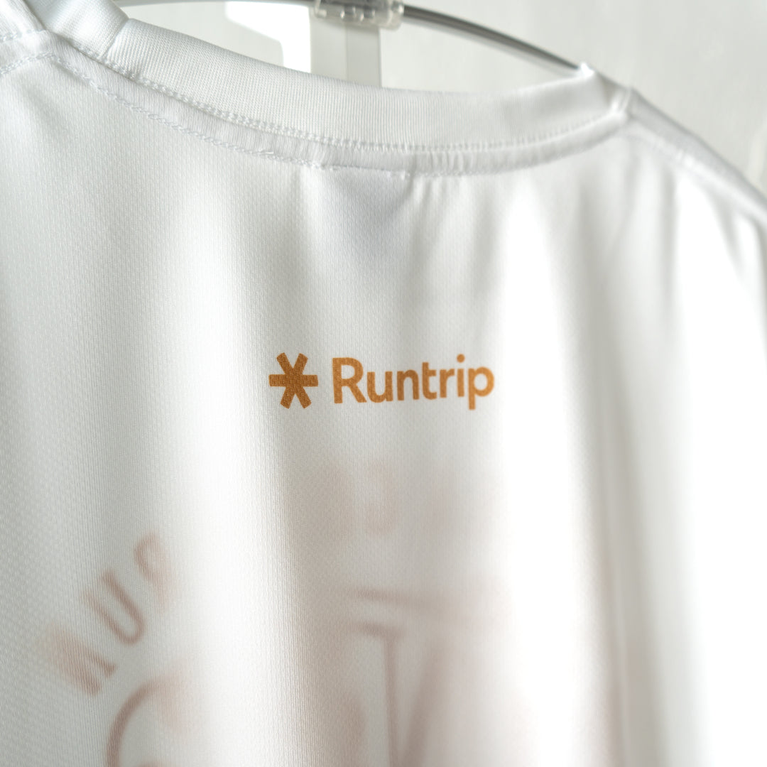 Run & Beer Tee Limited Beer Color DRY Tee (White)