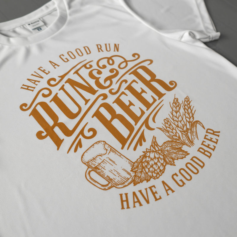 Run &amp; Beer DRY Tee (Navy)