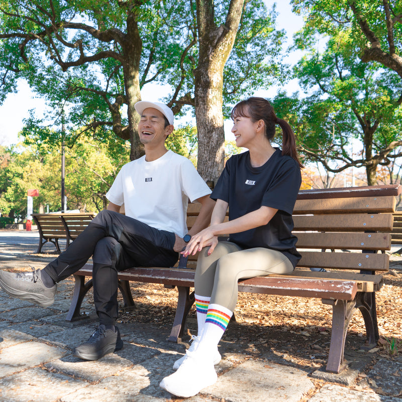 EAT DRINK SLEEP RUN / “STREET” RUN. FIELDSENSOR 秒乾 Tee (Black)