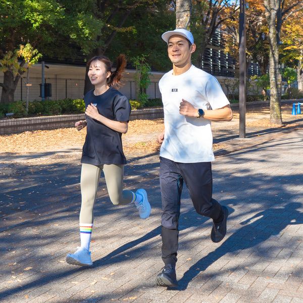 EAT DRINK SLEEP RUN / “STREET” RUN. FIELDSENSOR 秒乾 Tee (Black)