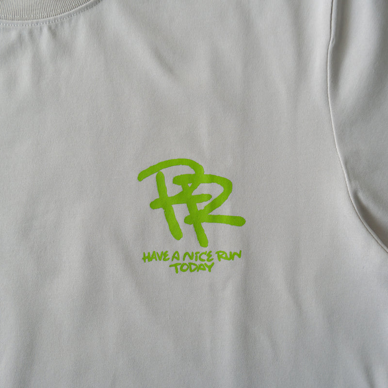 ランラジ HAVE A NICE RUN TODAY Long-sleeve Tee (Beige)