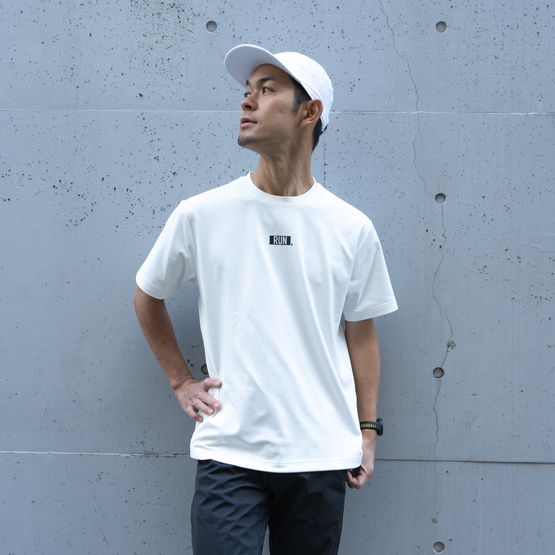 EAT DRINK SLEEP RUN / “STREET” RUN. FIELDSENSOR 秒乾 Tee (White)