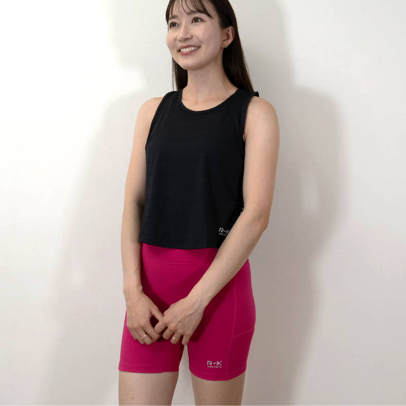 XEXYMIX RX XELLA INTENTION ポケット付き バイカーショーツ 3.5分丈