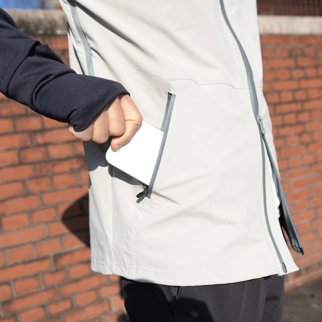 【展示サンプル】THE RUNNING JACKET by Runtrip Full Zip (Gray)