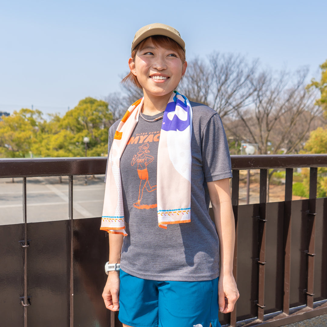 ULTRA RUNNER MYACO × CHAORAS スポーツてぬぐい