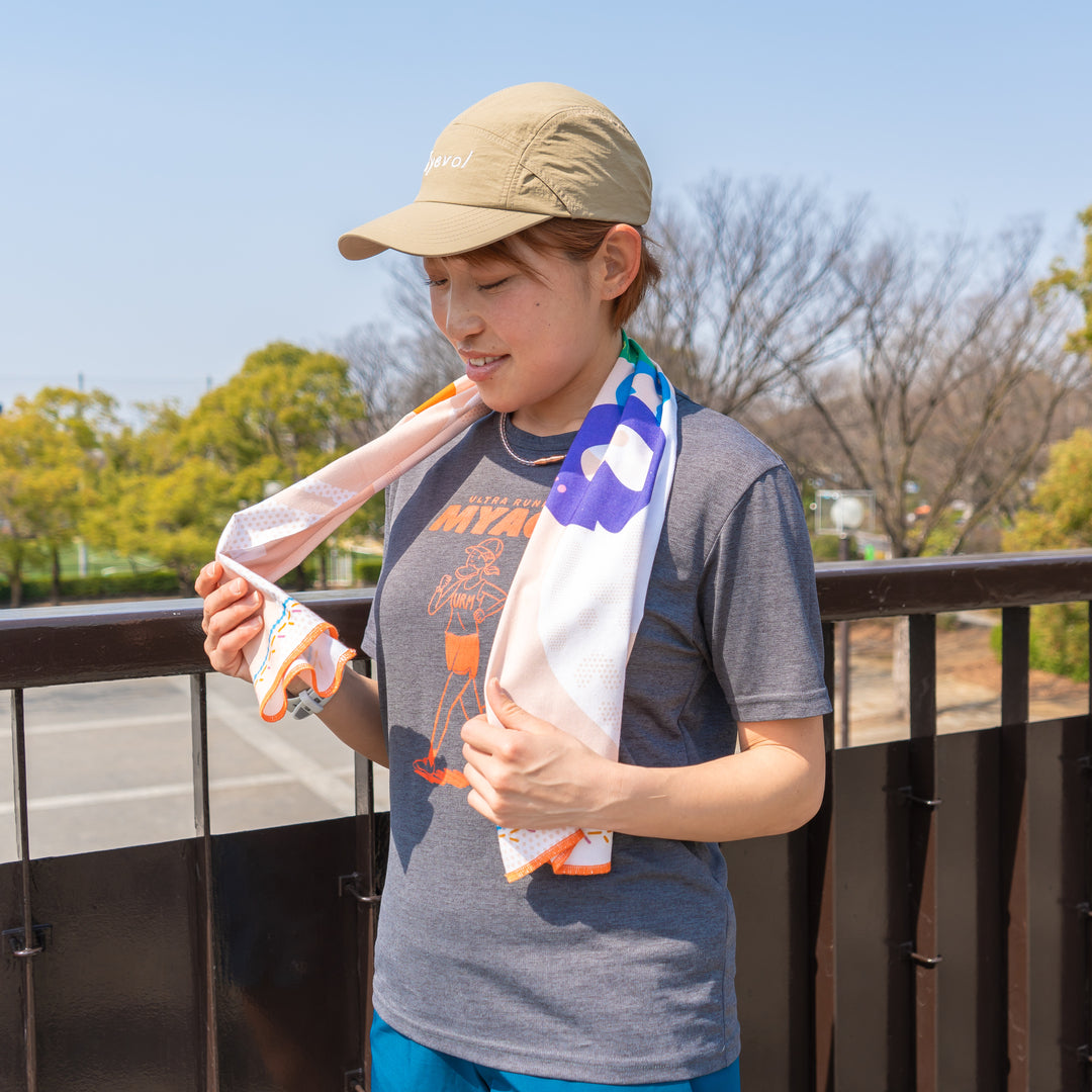 ULTRA RUNNER MYACO × CHAORAS スポーツてぬぐい