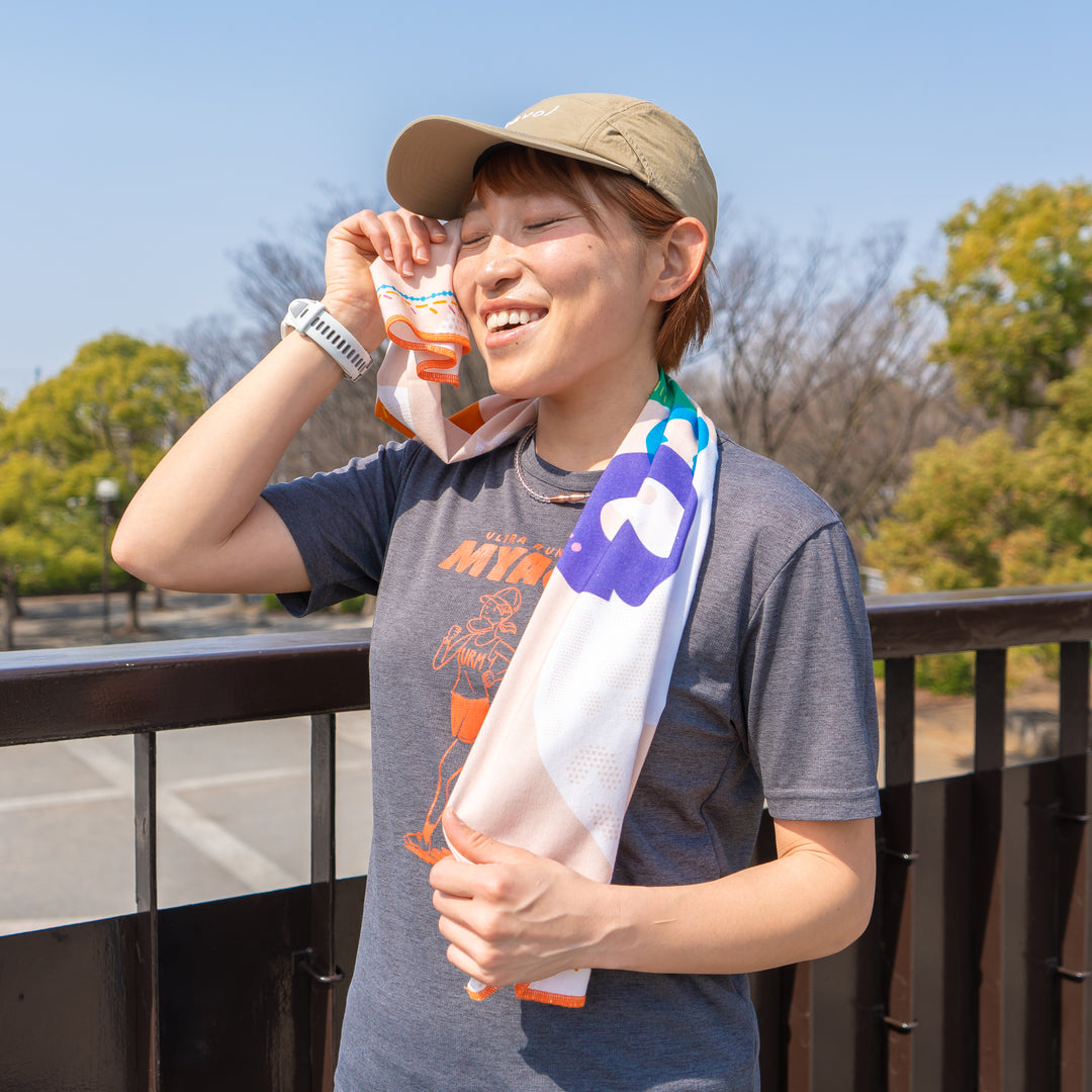 ULTRA RUNNER MYACO × CHAORAS スポーツてぬぐい