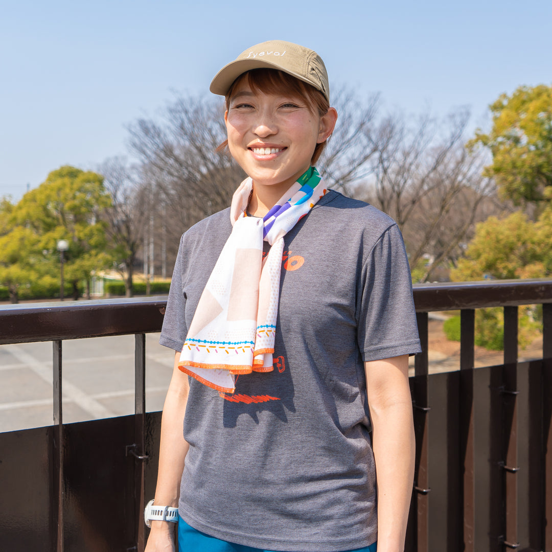 ULTRA RUNNER MYACO × CHAORAS スポーツてぬぐい