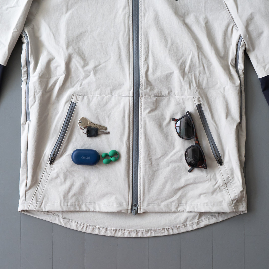 【展示サンプル】THE RUNNING JACKET by Runtrip Full Zip (Gray)