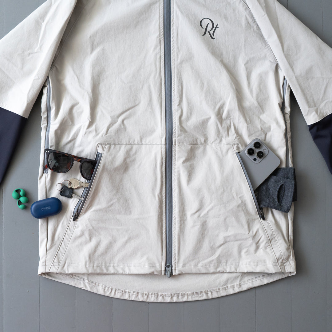 【展示サンプル】THE RUNNING JACKET by Runtrip Full Zip (Gray)