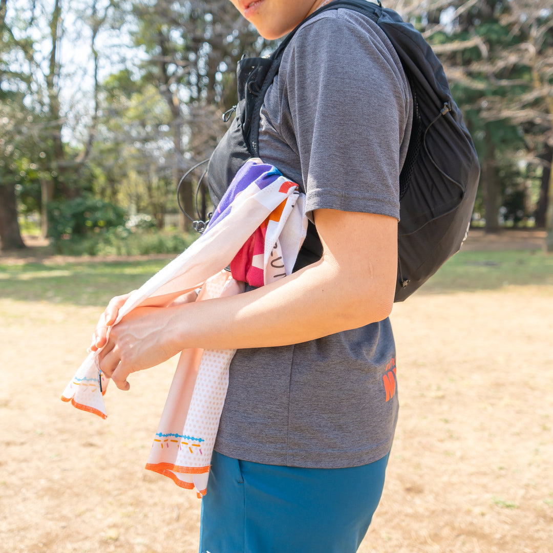 ULTRA RUNNER MYACO × CHAORAS スポーツてぬぐい