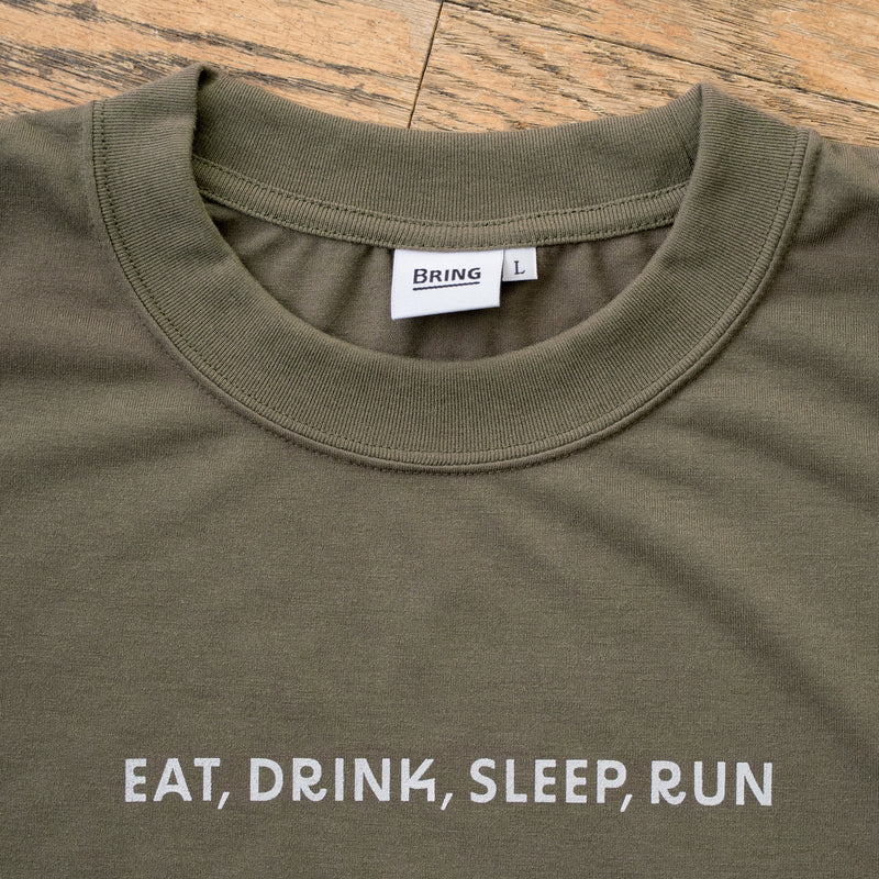 EAT DRINK SLEEP RUN “Eternal Runner Clock” Long-sleeve Tee