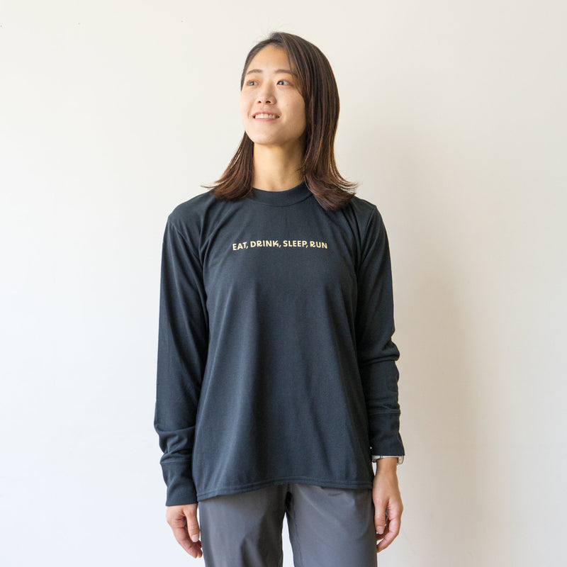 EAT DRINK SLEEP RUN “Eternal Runner Clock” Long-sleeve Tee