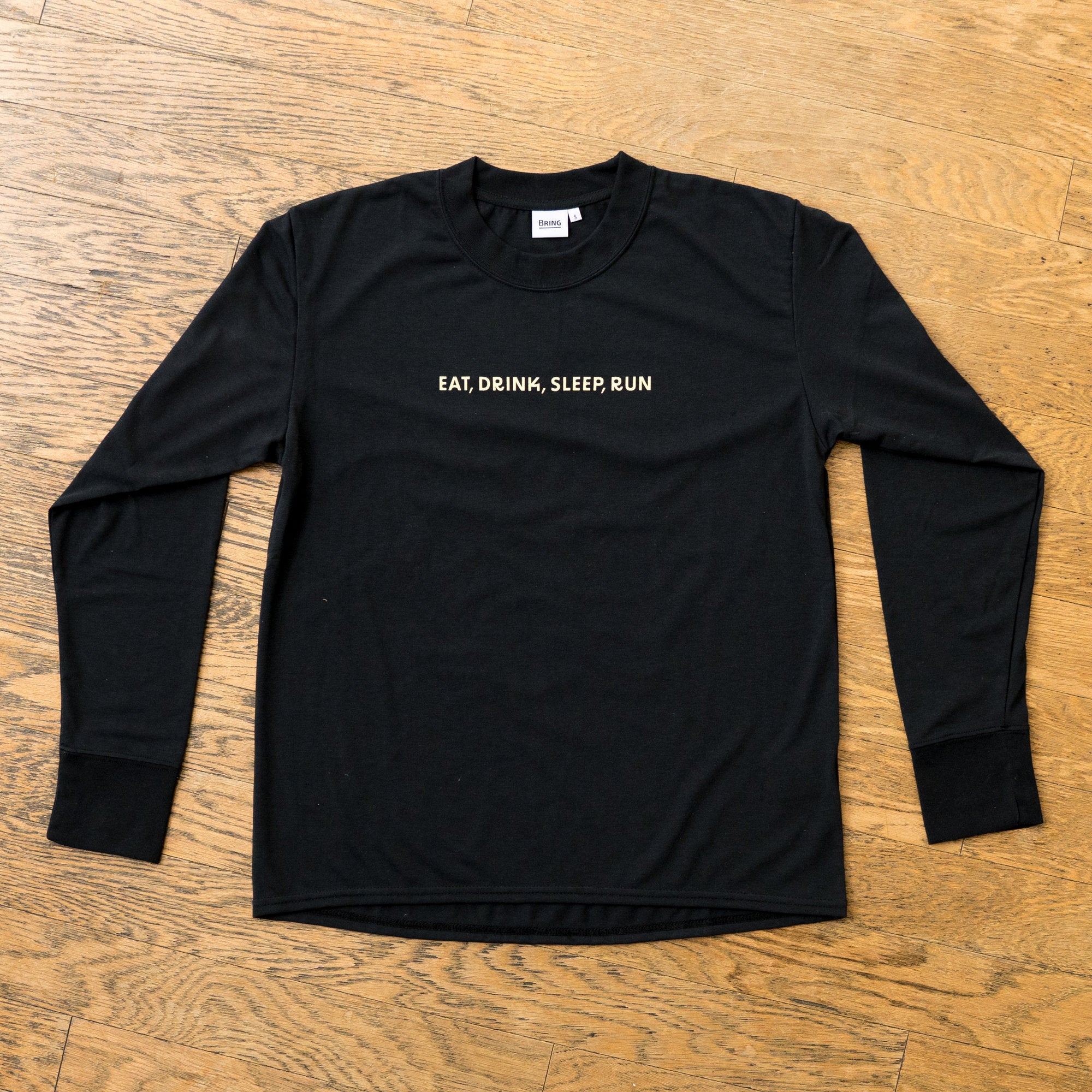 EAT DRINK SLEEP RUN “Eternal Runner Clock” Long-sleeve Tee