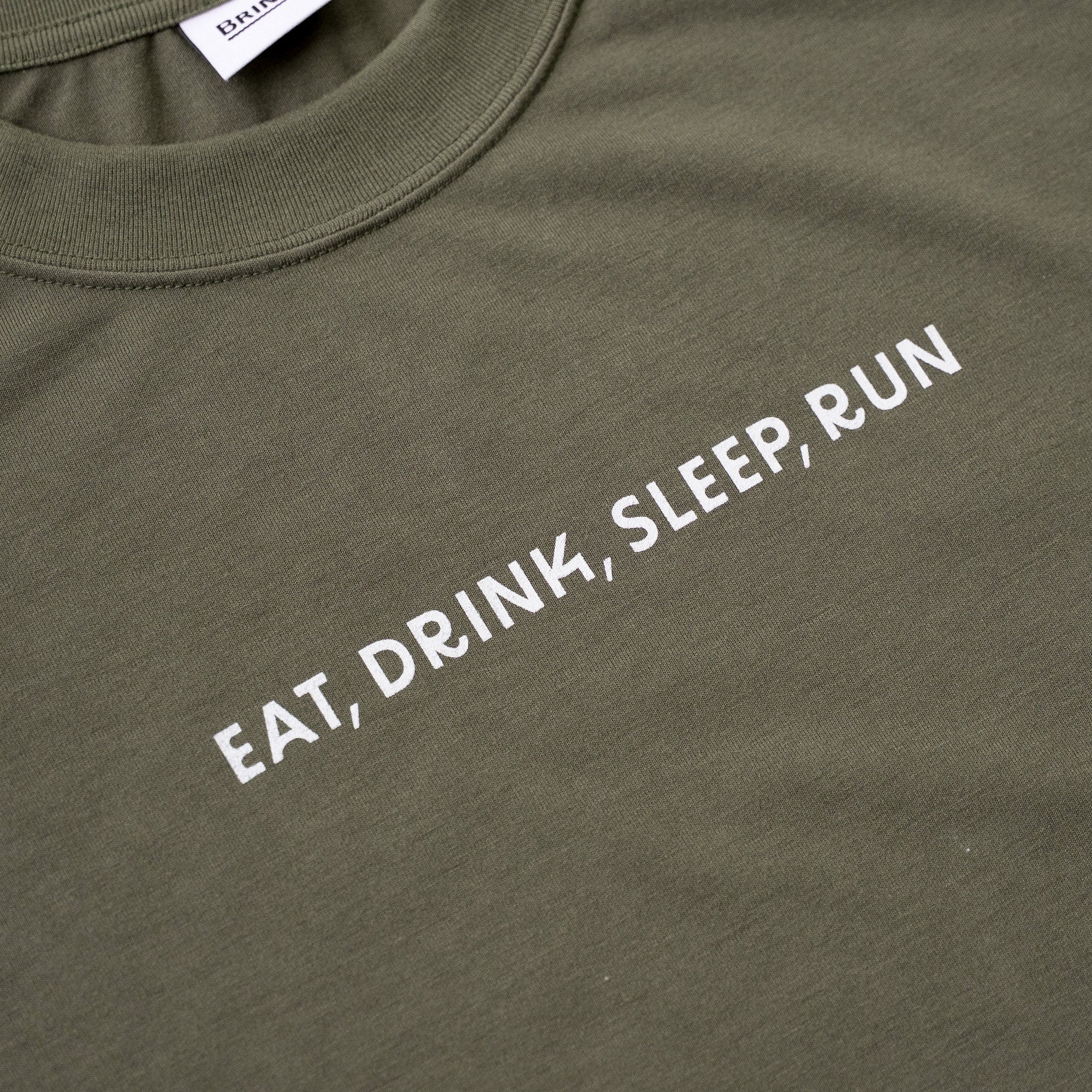 EAT DRINK SLEEP RUN “Eternal Runner Clock” Long-sleeve Tee