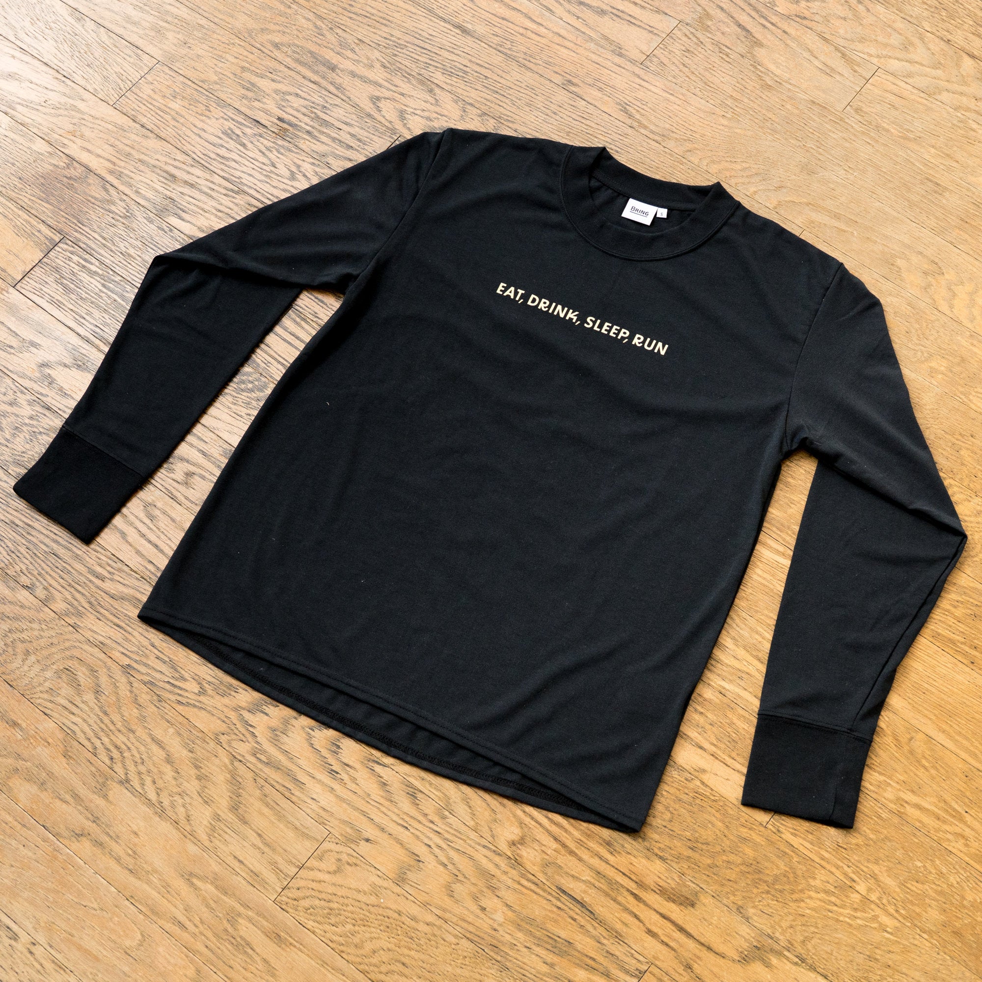 EAT DRINK SLEEP RUN “Eternal Runner Clock” Long-sleeve Tee