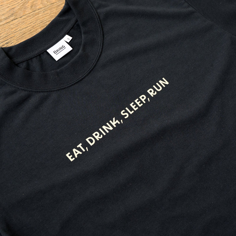 EAT DRINK SLEEP RUN “Eternal Runner Clock” Long-sleeve Tee