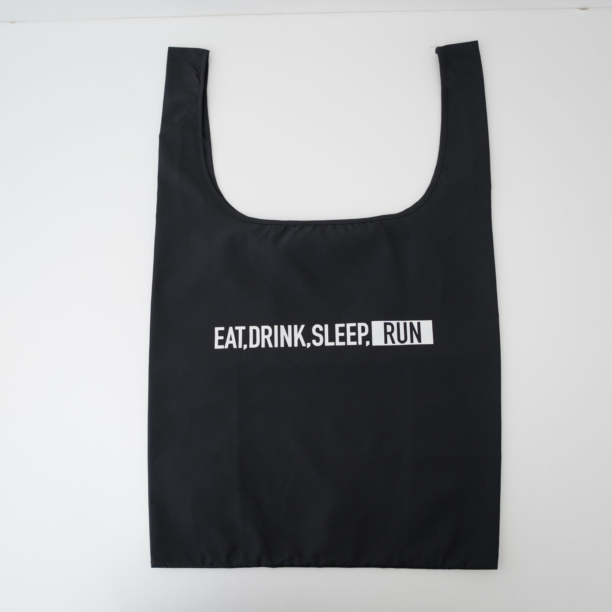 EAT DRINK SLEEP RUN / STREET Shopping Bag (Black)