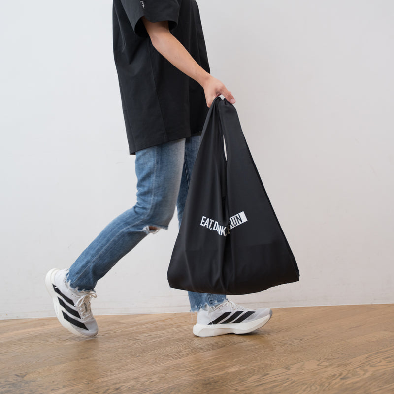 EAT DRINK SLEEP RUN / STREET Shopping Bag (Black)