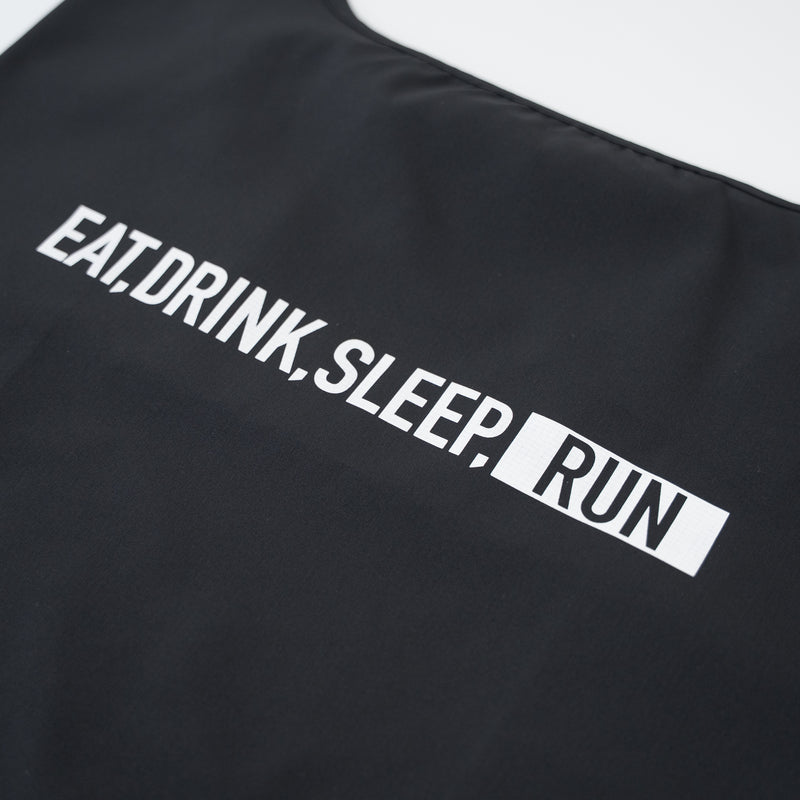 EAT DRINK SLEEP RUN / STREET Shopping Bag (Black)