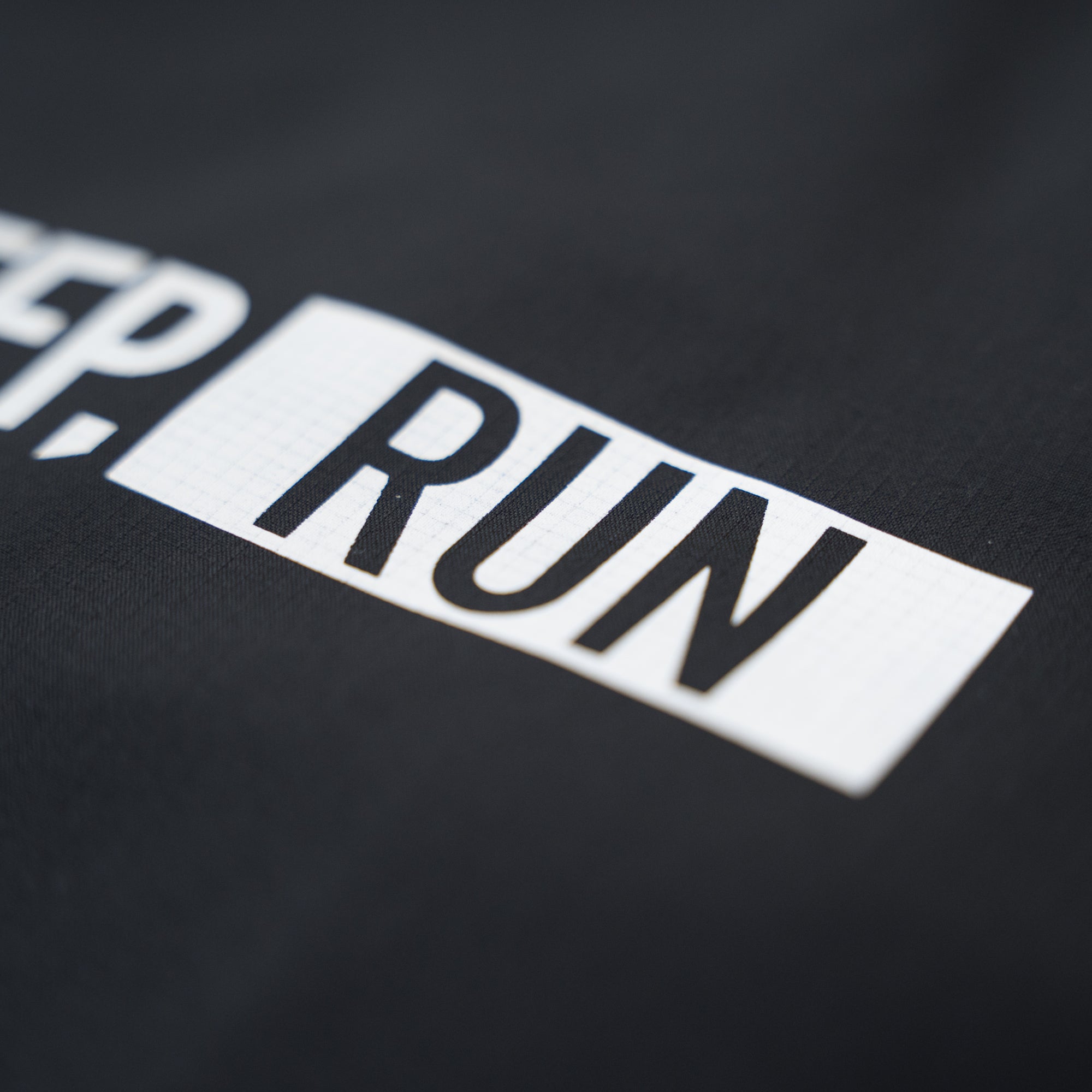 EAT DRINK SLEEP RUN / STREET Shopping Bag (Black)