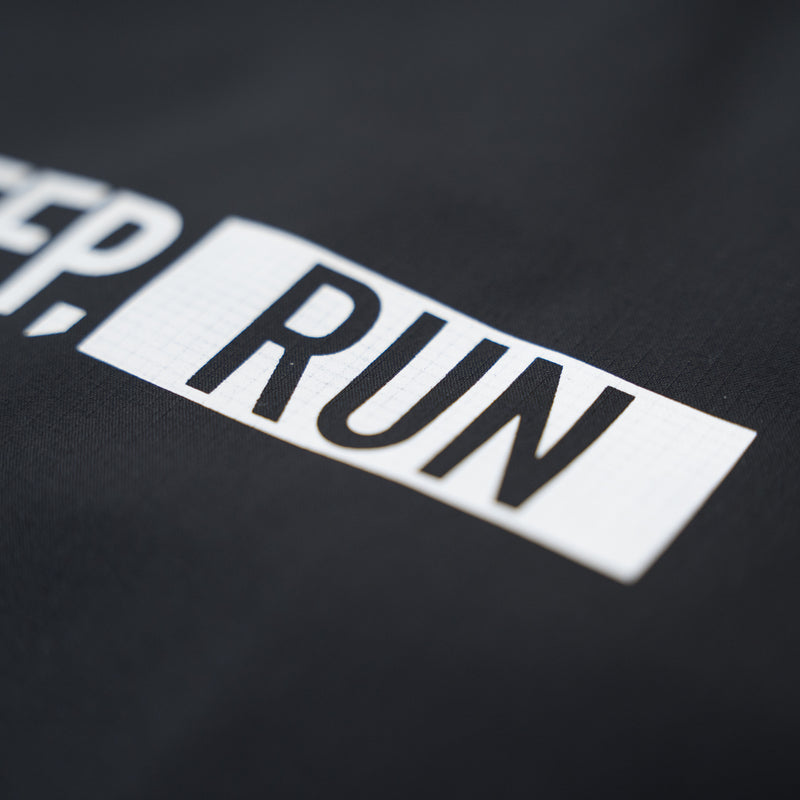 EAT DRINK SLEEP RUN / STREET Shopping Bag (Black)