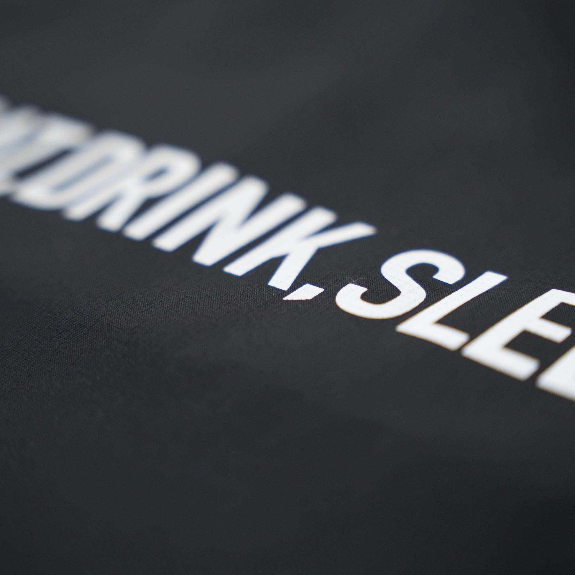 EAT DRINK SLEEP RUN / STREET Shopping Bag (Black)