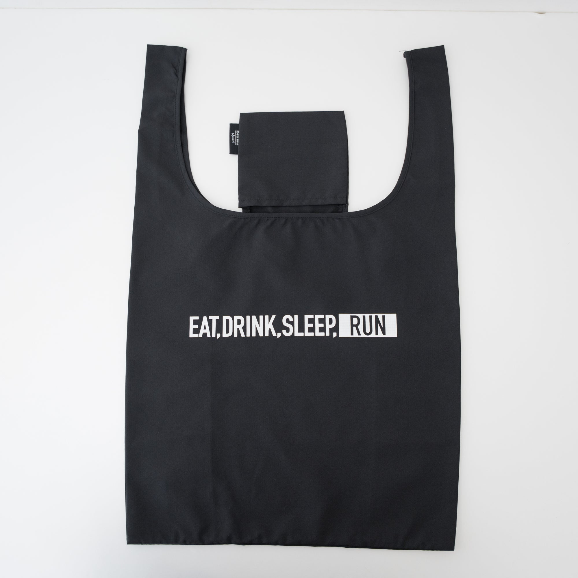 EAT DRINK SLEEP RUN / STREET Shopping Bag (Black)