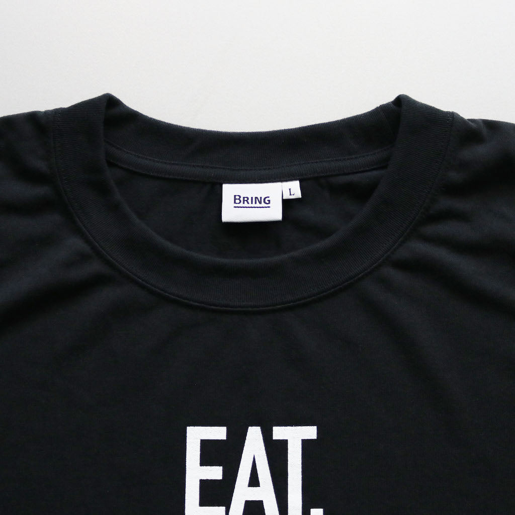 EAT DRINK SLEEP RUN / STREET Tee Vertical Mono (Black)