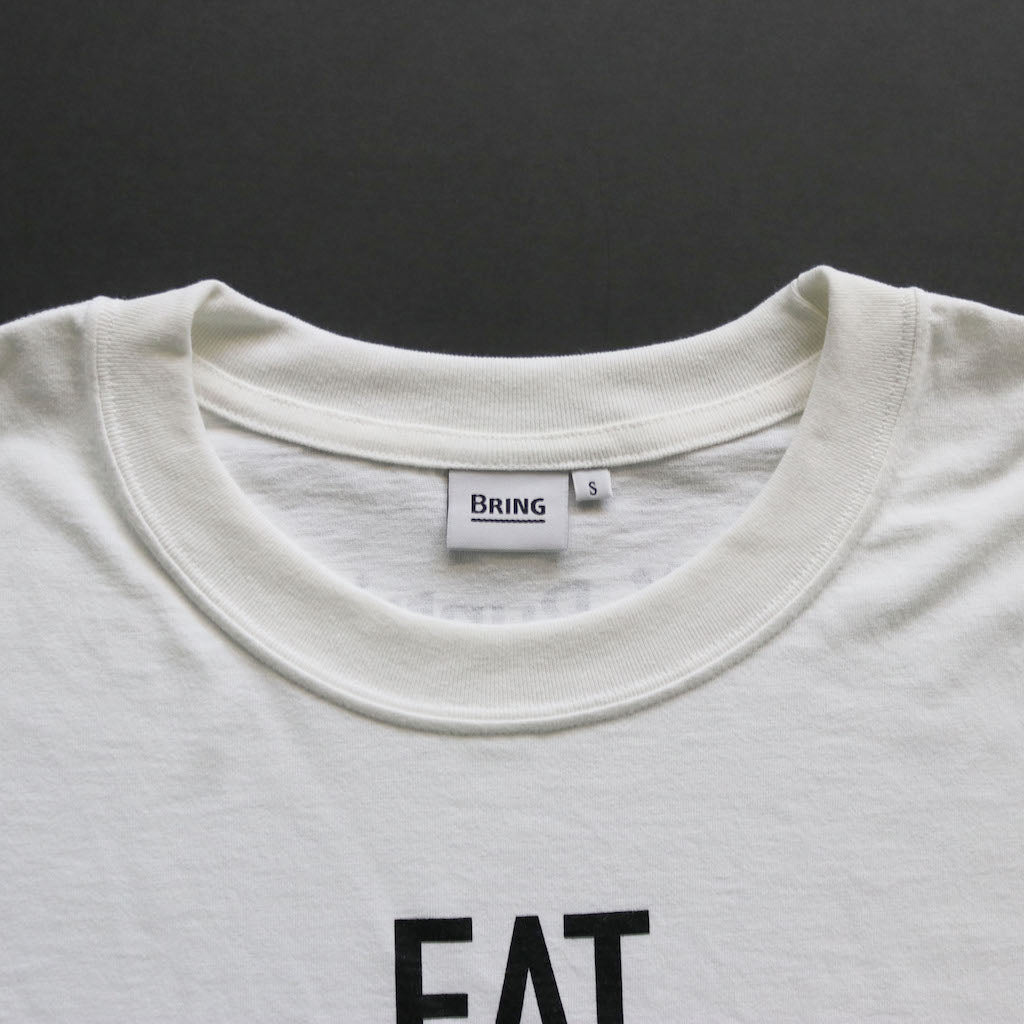 EAT DRINK SLEEP RUN / STREET Tee Vertical  Mono (White)