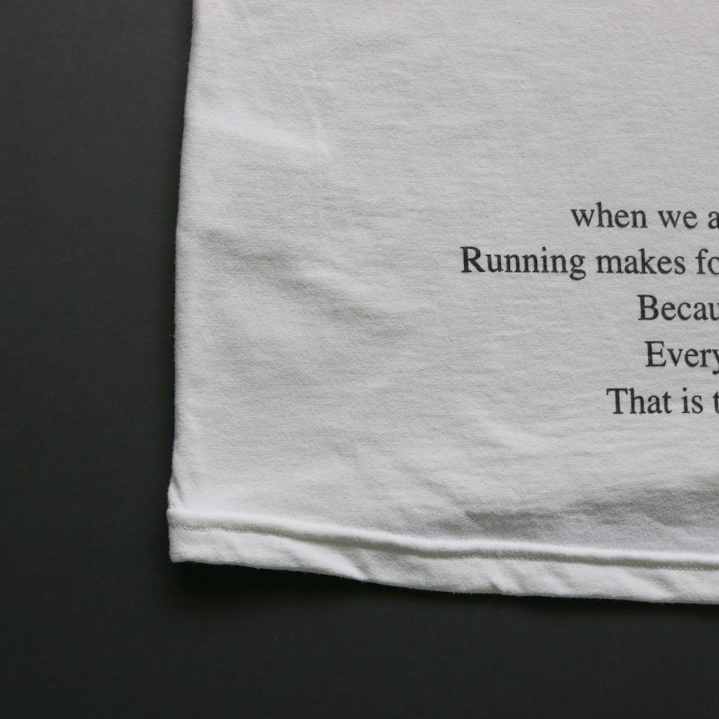 EAT DRINK SLEEP RUN / STREET Tee Vertical  Mono (White)