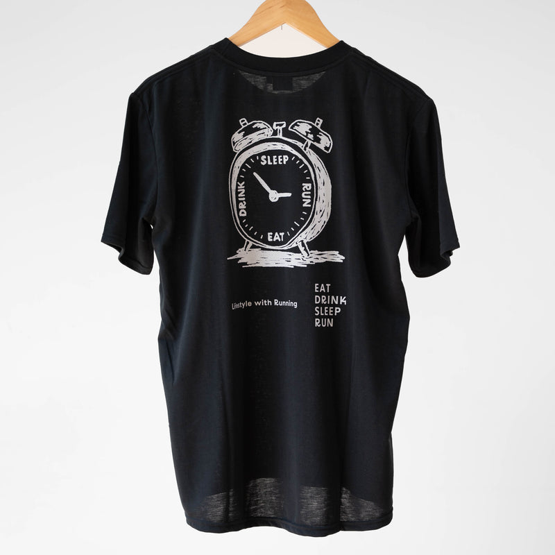 EAT DRINK SLEEP RUN “Eternal Runner Clock” Tee
