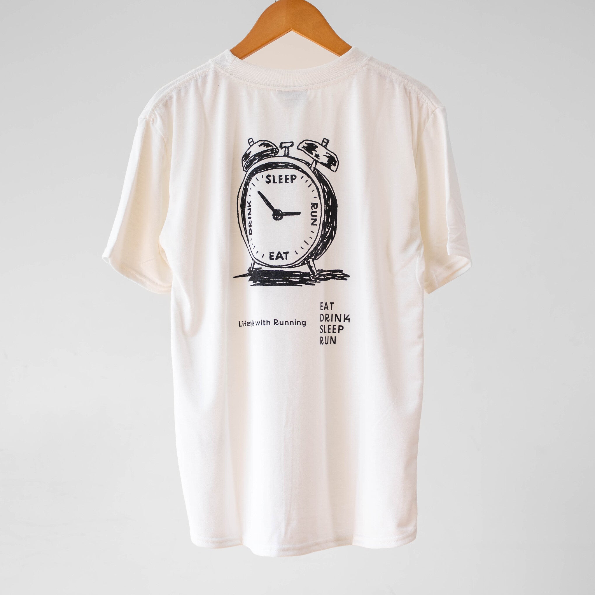 EAT DRINK SLEEP RUN “Eternal Runner Clock” Tee